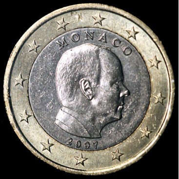 1 Euro monaco 2007 - - 1 Euro monaco 2007 - Le Comptoir de l'Euro 