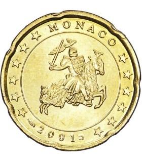 20 cêntimos Mónaco 2001 €14.95