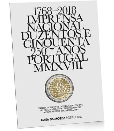 2 Euro Brillant Universel Portugal 2018 Imprimerie nationale €19.95