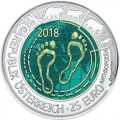 25 Euro Autriche Nobium 2018