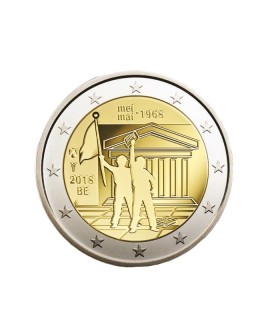 2 Euro Bélgica 2018 50.º aniversário de maio de 1968 12,95