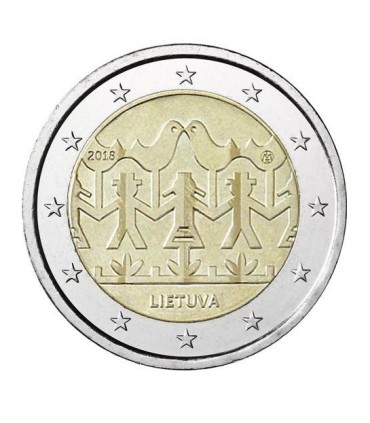 2 Euro Litouwen 2018 - Liedjes en Dansen €4,45