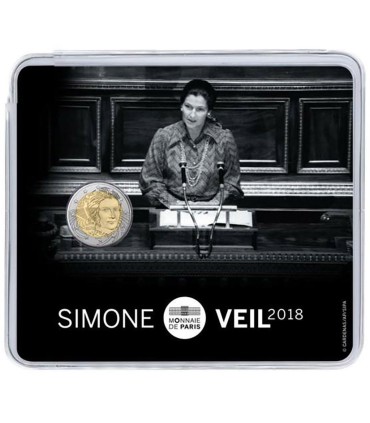 2 Euro Frankrijk 2018 Simone Veil €11,95