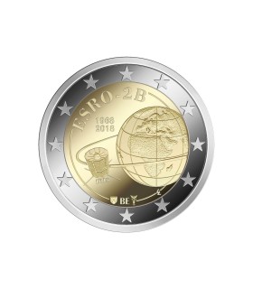 2 Euro Bélgica 2018 50 años de Satélite Esro 2B € 12.95