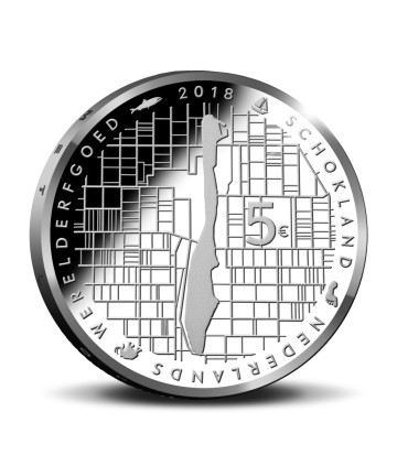 5 euros Países Baixos 2018 - Ilha de SCHOKLAND € 8,50