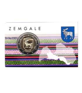 Muntkaart 2 Euro Letland 2018 - Zemgale € 10,95