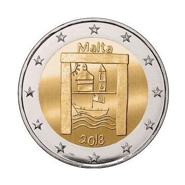 2 Euro Malte 2018 Heritage Culturel