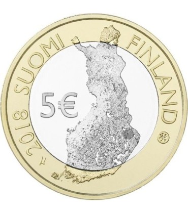 5 Euro Finlandia 2018 - Fiume Porvoonjoki  8,50 €