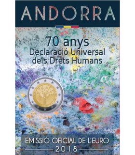2 Euro Andorra 2018 - Verklaring van de Rechten van de Mens €28,99