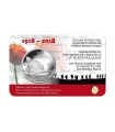 5 Euro Bélgica 2018 100 anos da Grande Guerra