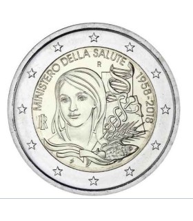 2 Euro Italia 2018 60 años de la creación del Ministerio de Sanidad 4,49 euros