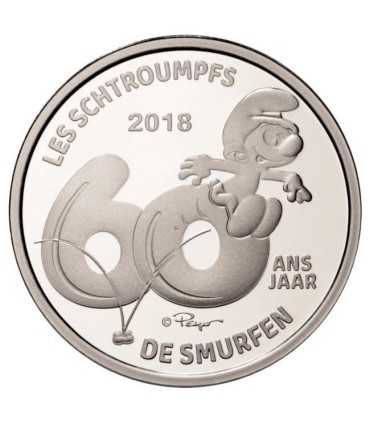 5 Euro Belgien 2018 60 Jahre Schtroumfps  44,95 €