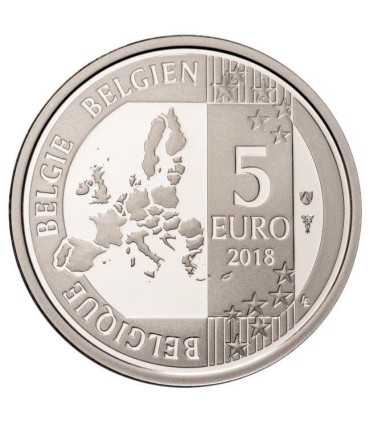 5 Euro Belgien 2018 60 Jahre Schtroumfps  44,95 €
