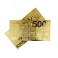 Billete de oro de 500 € 9,90