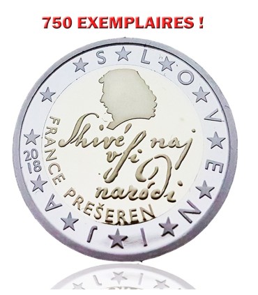 2 € BE SLOVENIA 2018 - 750 EXEMPLARES!  79,95 €