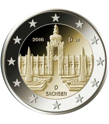 2 Euros Germany 2016 Dresden Palace  4,69 €