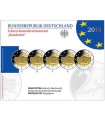 5 x 2 euros BE Alemanha 2019 70.º aniversário do Bundesrat