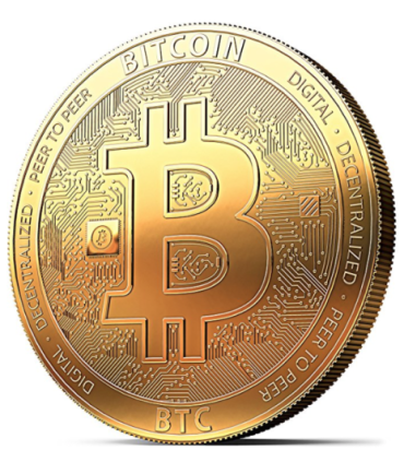 BITCOIN GOUDEN PLAAT €19,90