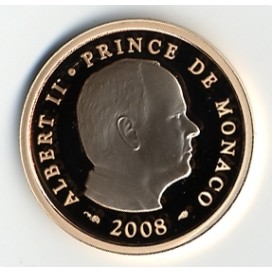 20 euro or BE MONACO 2008 - Descriptif : MONACO : NOUVELLE MONNAIE COMMÉMORATIVE EN OR 20 EUROS PRINCE ALBERT II. Une pièce pr