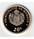 20 euros em ouro BE MONACO 2008 € 696,66