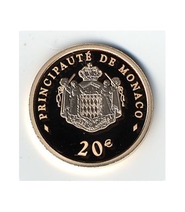 20 euros oro BE MONACO 2008 € 696,66