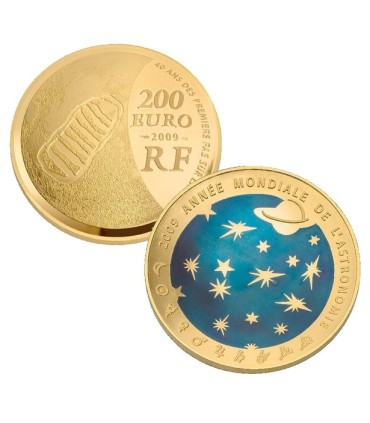 200 Euros ouro astronomia 2009 € 2.00