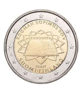 2 euros FINLÂNDIA 2007 Tratado de Roma € 9,45