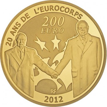 200 Euros Europa 2012 - Description :   Débutée en 1998, la série « Europa » met cette année l’amitié franco-allemande à l’honne