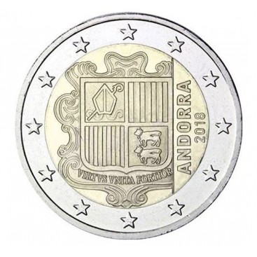 2 Euros Andorre courante 2018