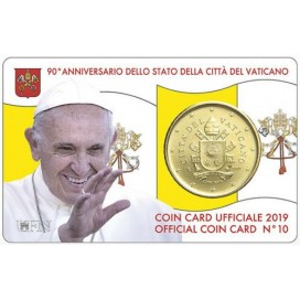 Coincard 50 cents Vatican 2019
