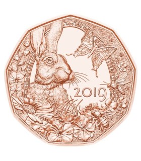 5 euros Austria 2019 La Pascua y el despertar de la primavera 7,95 euros