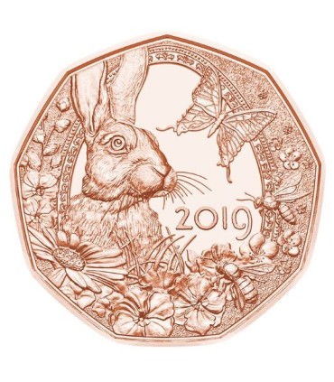 5 euros Austria 2019 La Pascua y el despertar de la primavera 7,95 euros