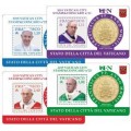 Lot 4 x Coincard Vatican 2019