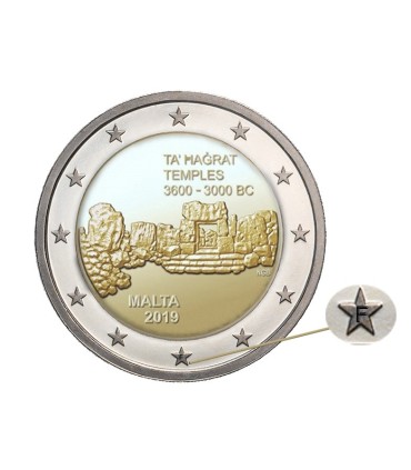 2 Euro Malta 2019 - Variante del Tempio di Ta'hagrat  32,95 €