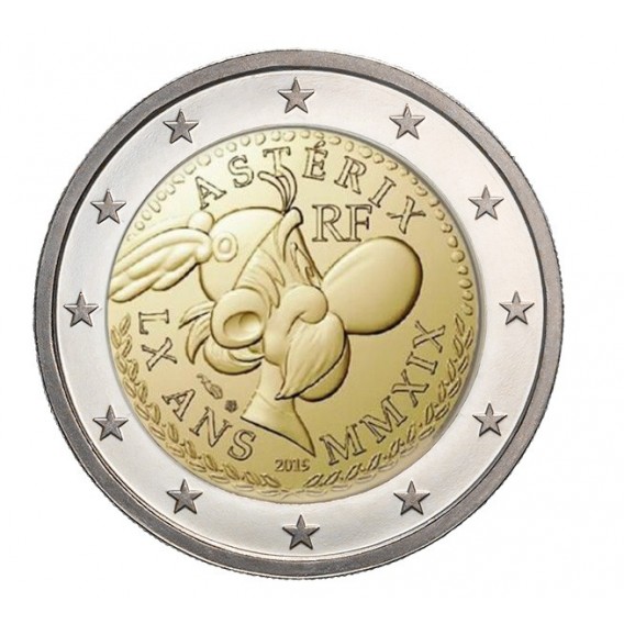 Pièce de monnaie 2 euro commémorative France 2022 - Programme Erasmus - La  Poste