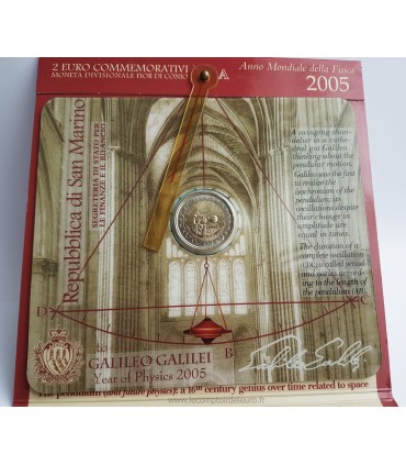 2 EURO SAINT MARIN 2005 Ano de Física € 174,95