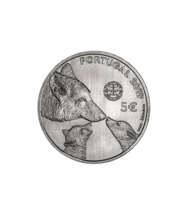 5 Euro Portogallo 2019 Lupo iberico  7,95 €