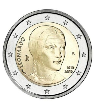 2 Euro Italy 2019 - Leonardo da Vinci  5,19 €