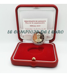 2 Euro Mónaco 2019 200º aniversário da subida ao trono do Príncipe Honoré V 669,99