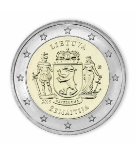 2 Euro Lituânia 2019 - região histórica de Zemaitija 4,49
