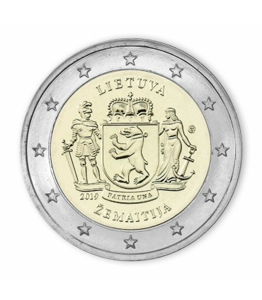 2 Euro Lituania 2019 - región histórica de Zemaitija €4.49
