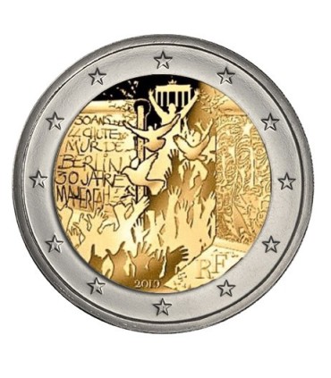 5 x 2 euro BE Duitsland 2019 Berlijnse Muur € 44,90