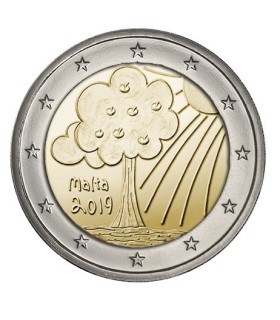 2 Euro Malta 2019 - Natureza e ambiente €5,39