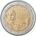 2 Euro FRANCE 2010 General De Gaulle - Thème: 70 eme Anniversaire de l'Appel du 18 juin 1940Description : la 2 € Commémorative