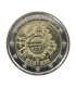 2 Euro Bélgica 2012 - "10 años del euro" 6,50 euros