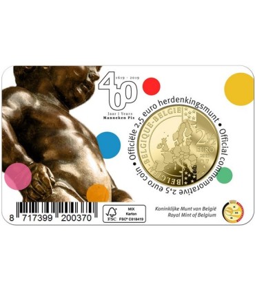 Moneta 2,50 Euro Belgio 2019 - Manneken Pis  11,75 €