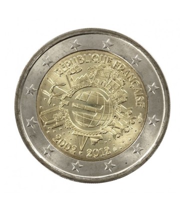2 Euro Frankrijk 2012 - "10 jaar euro" €6,95