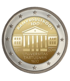 2 Euro Estónia 2019 - 100 anos da Universidade de Tartu 4,19