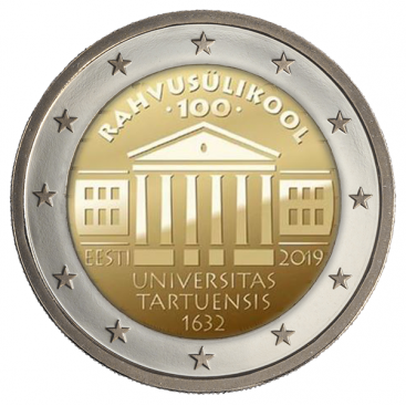 2 Euro Estonie 2019 - 100 ans de l' Université de Tartu