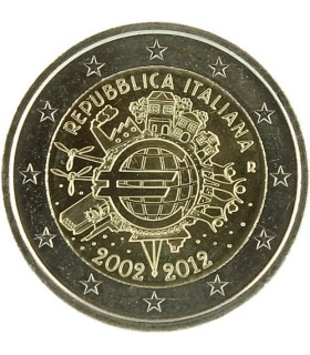2 Euro Italia 2012 - "10 años del euro" 5,30 euros